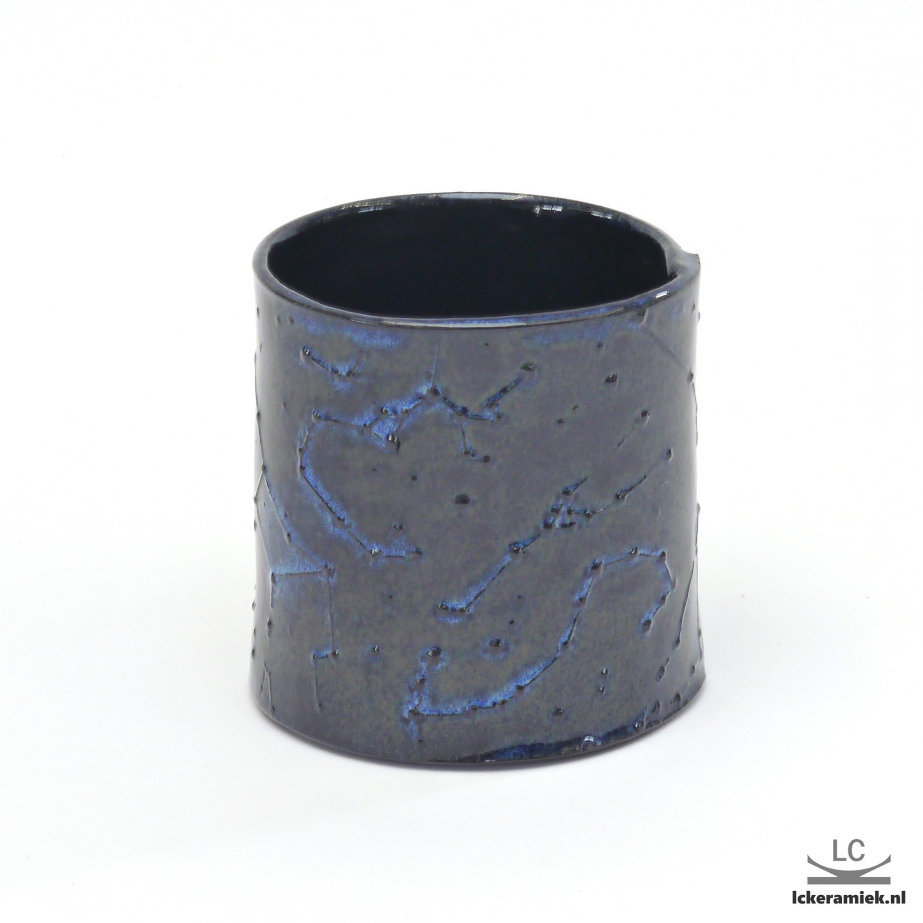 Sterrenbeeld beker blauw zwart Ø8,5cm