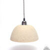 Hanglamp handgedraaid steengoed met spikkels Ø22cm