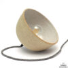 Hanglamp handgedraaid steengoed met spikkels Ø20cm